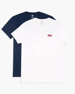 Levi's® 2-Pack Housemark Graphic Crewneck Tees - White / Blue