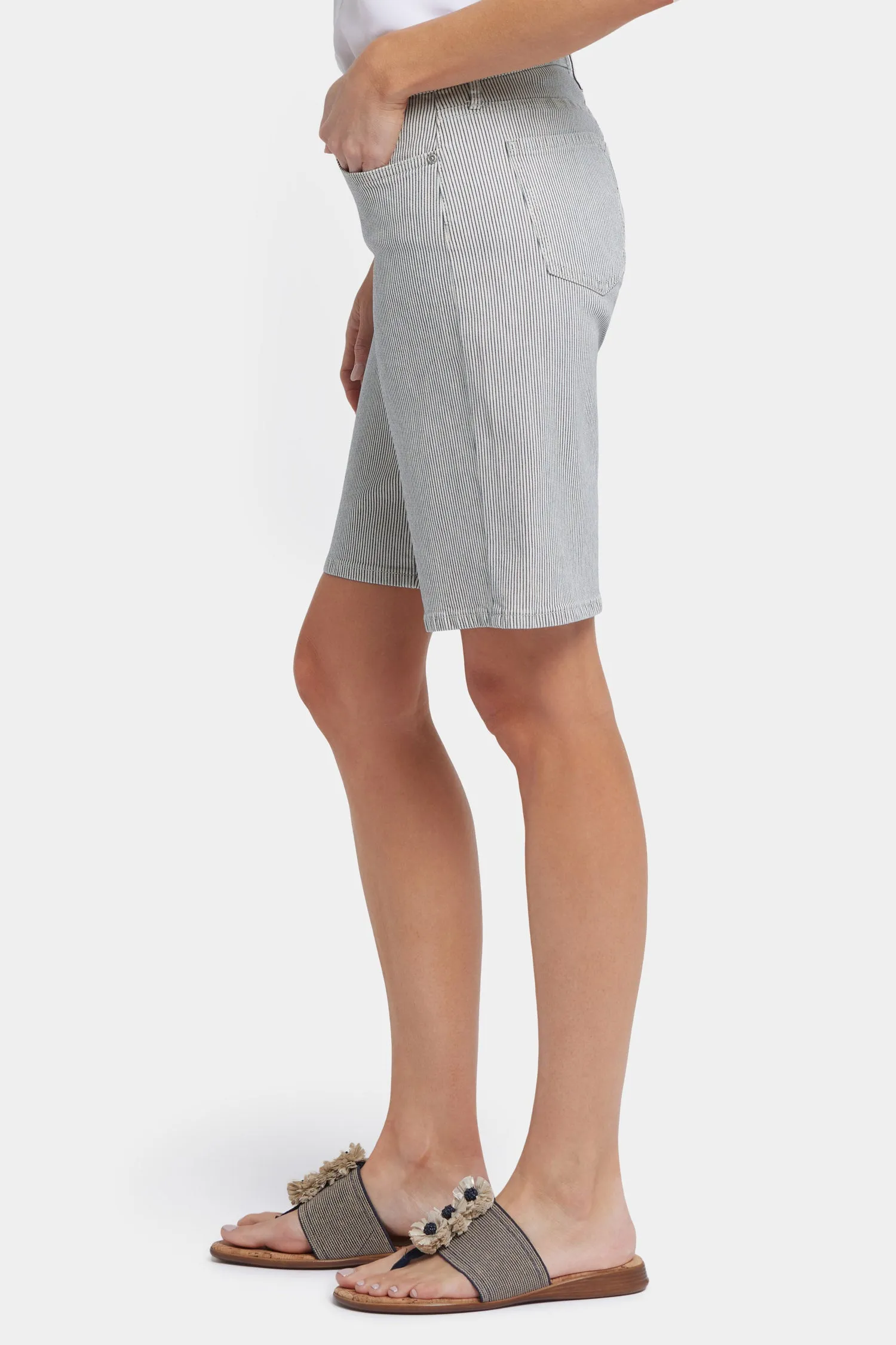Lilly Denim Shorts - Luarca Stripe