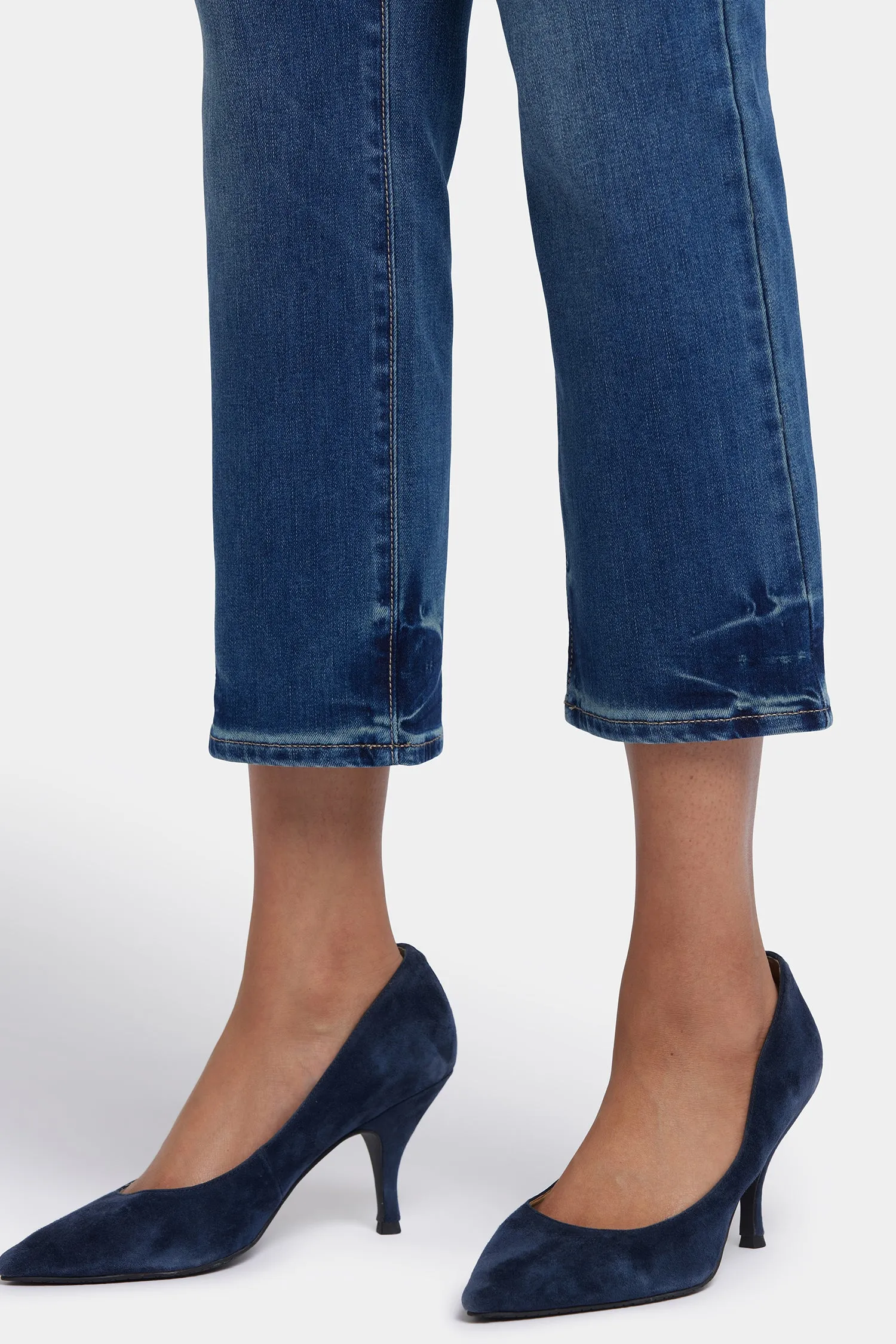 Marilyn Straight Ankle Jeans In Petite - Dali River