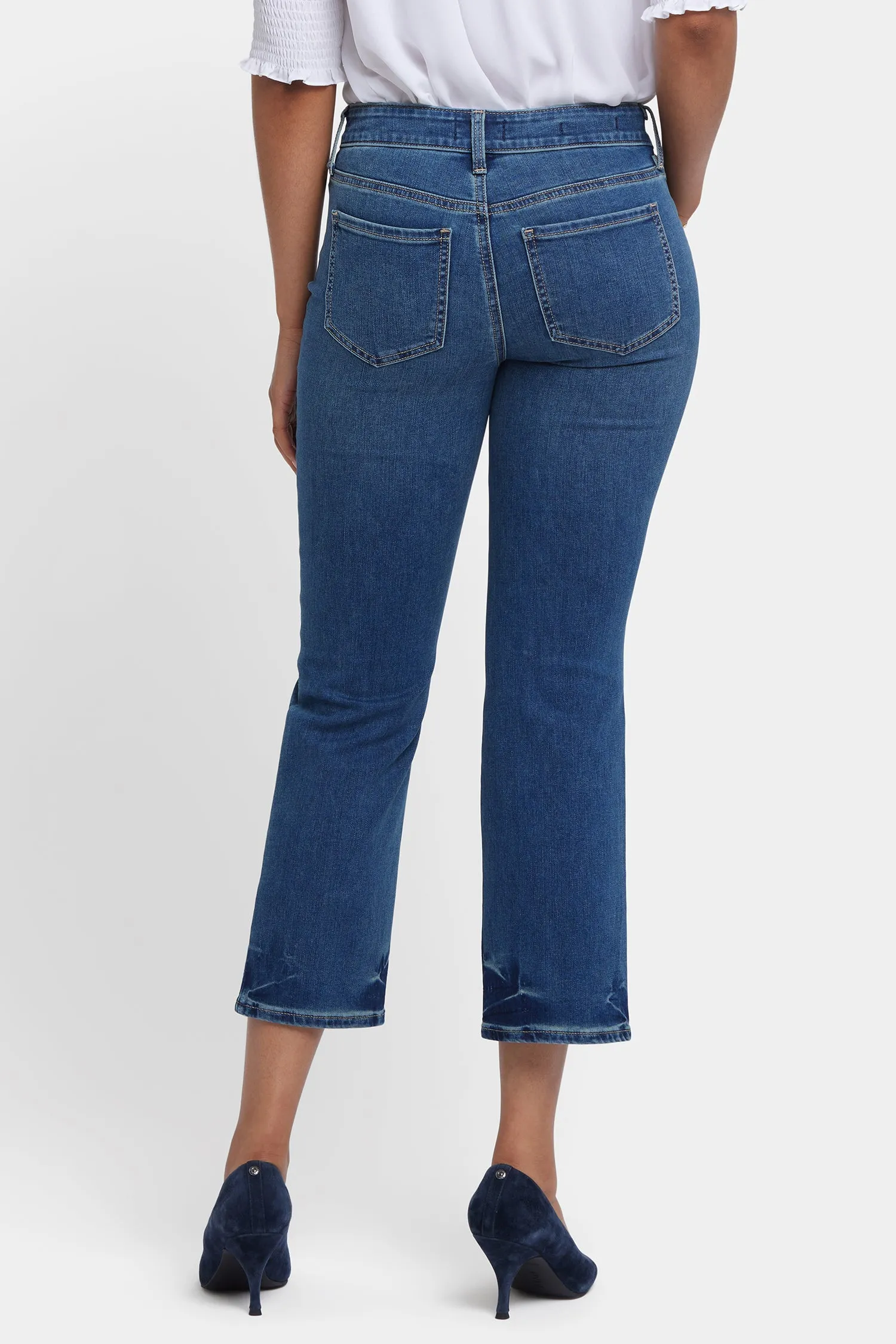 Marilyn Straight Ankle Jeans In Petite - Dali River