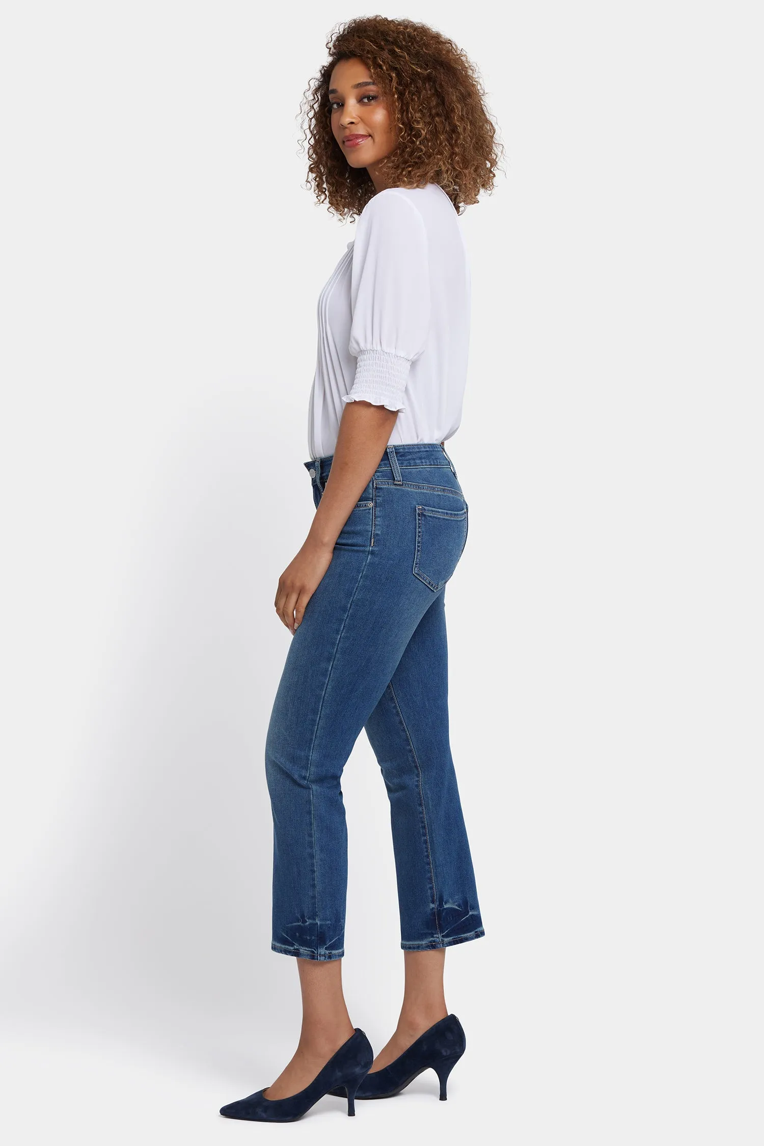 Marilyn Straight Ankle Jeans In Petite - Dali River