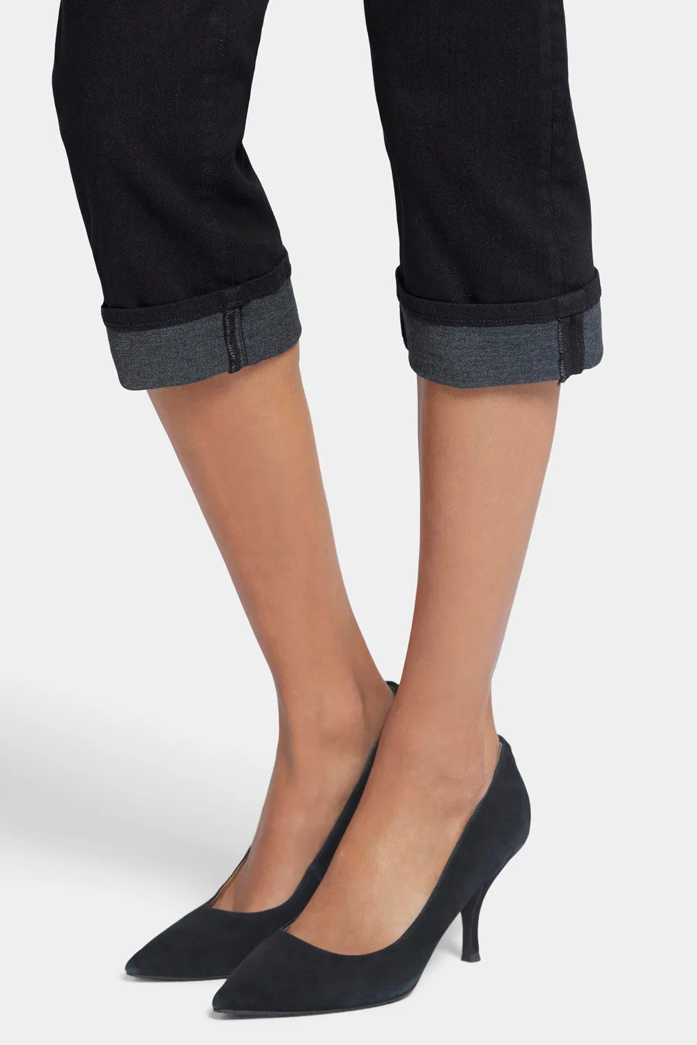 Marilyn Straight Crop Jeans - Black