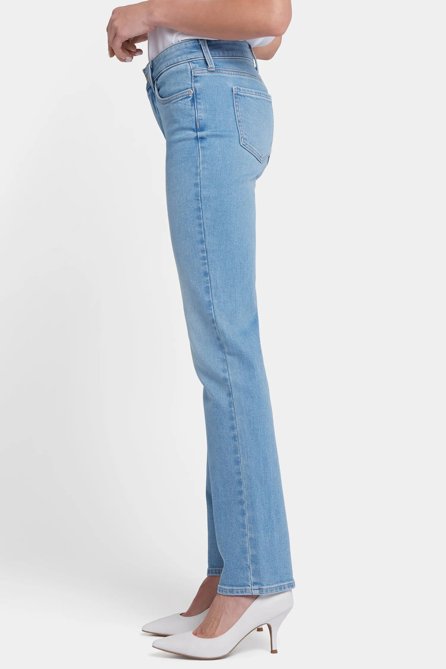 Marilyn Straight Jeans In Long Inseam - Salamanca Sun