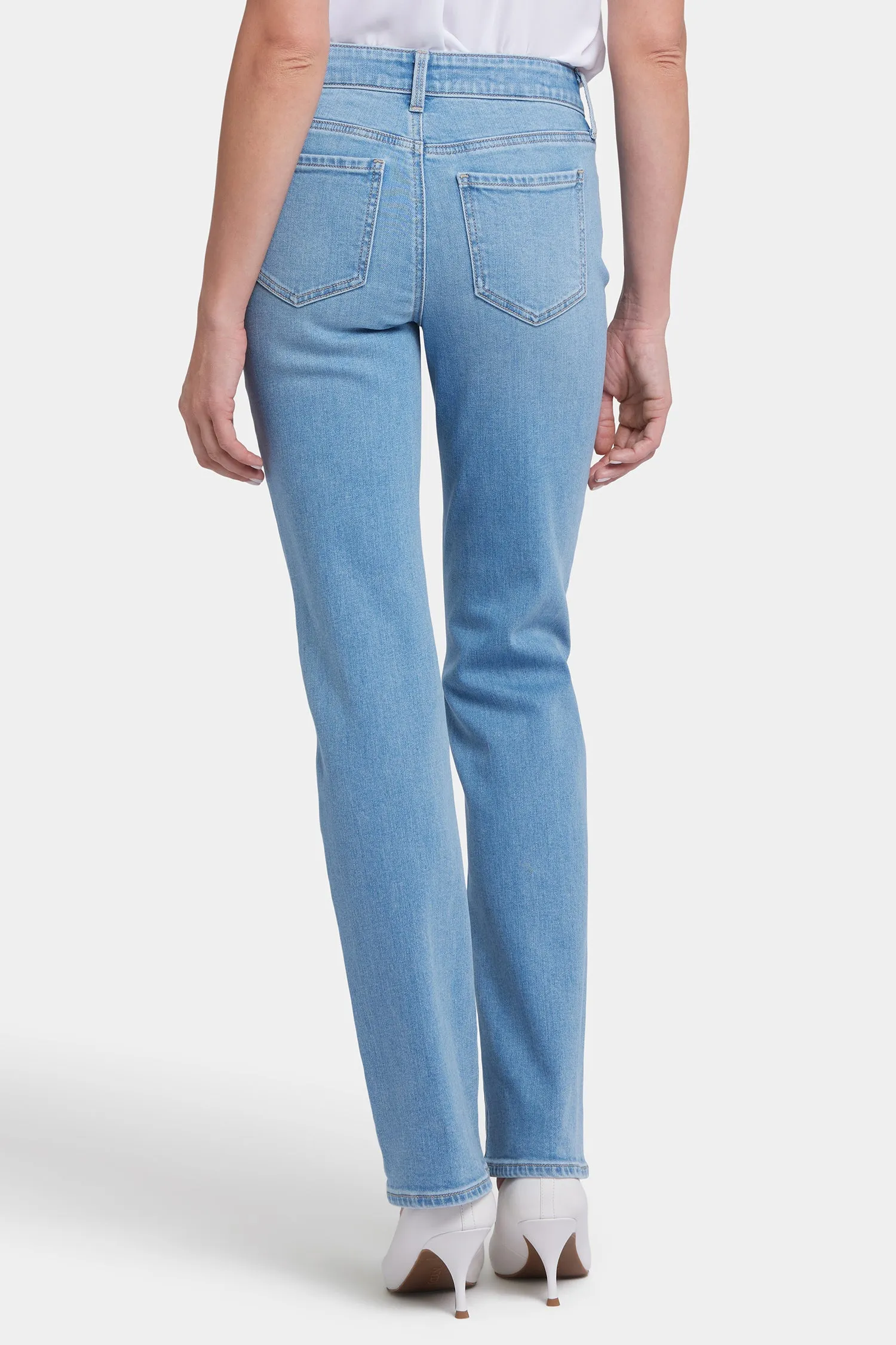 Marilyn Straight Jeans In Long Inseam - Salamanca Sun