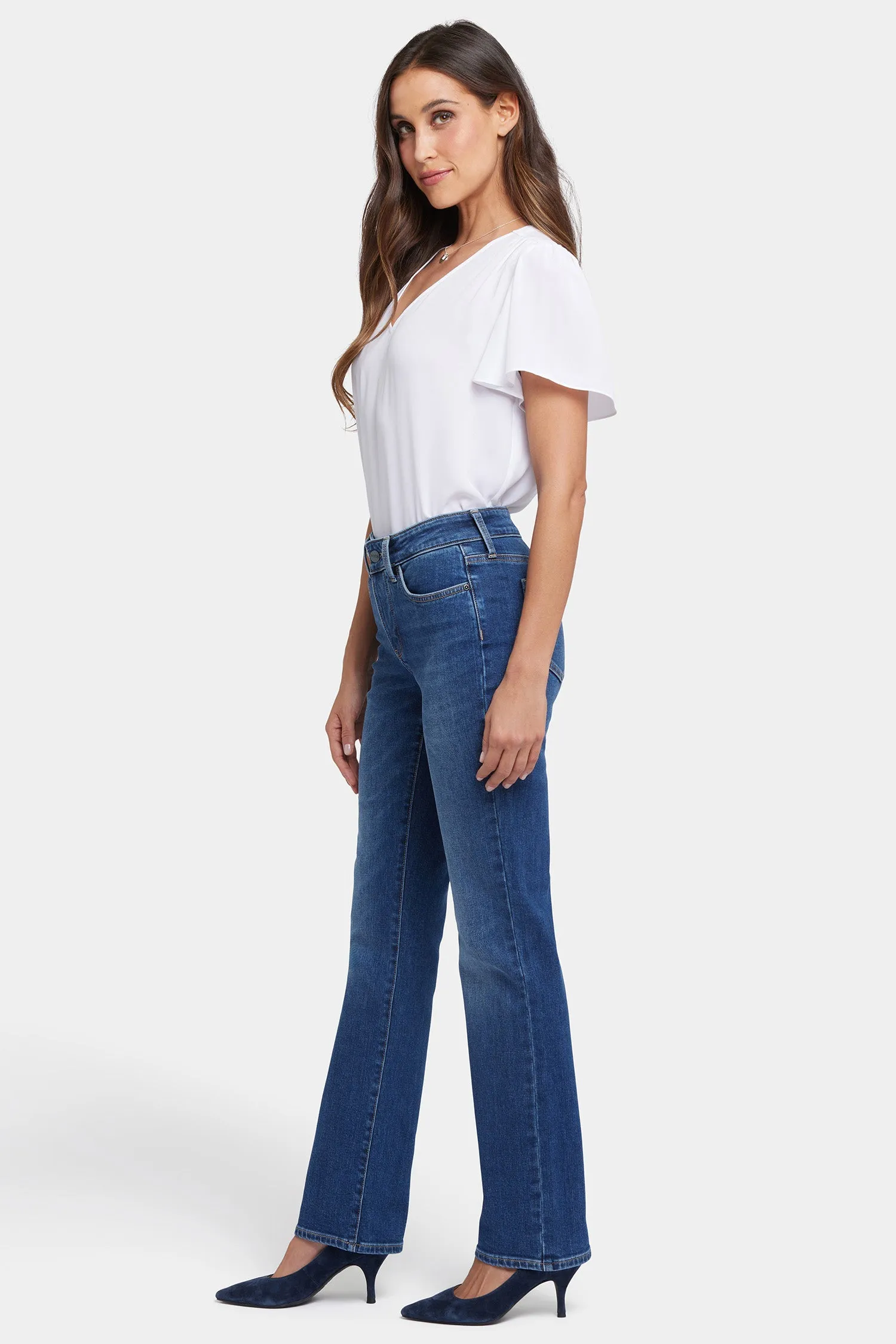 Marilyn Straight Jeans In Petite - Asturia Shore