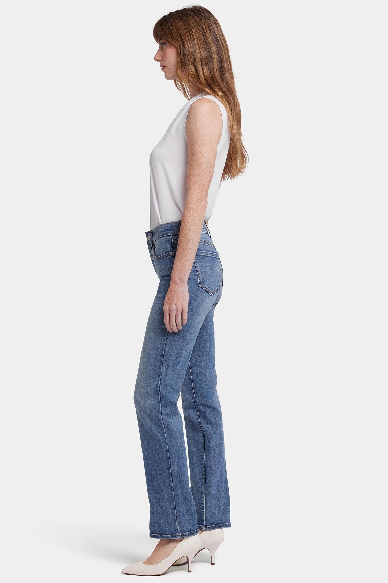 Marilyn Straight Jeans In Petite - Majorca Bay