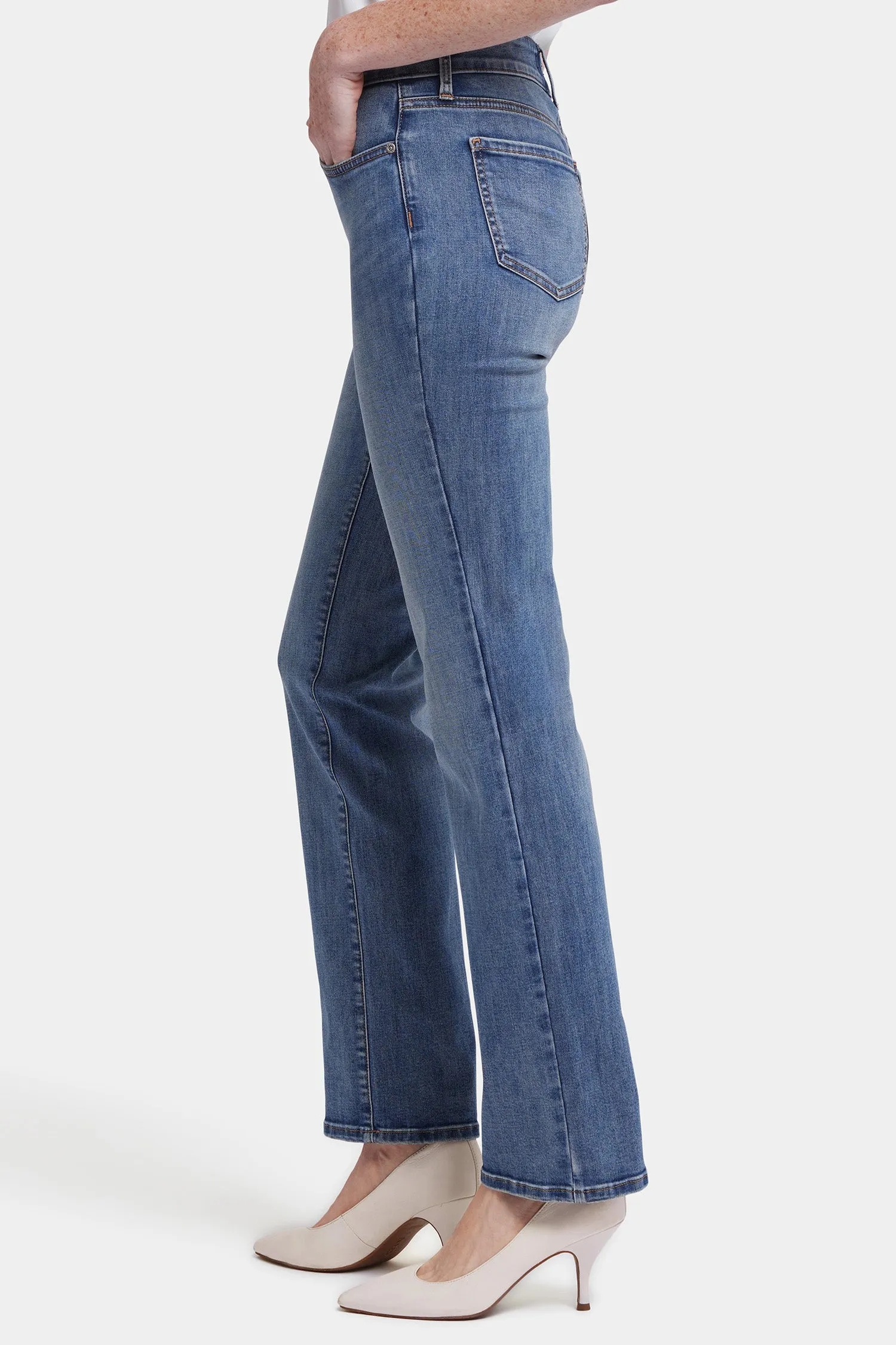 Marilyn Straight Jeans In Petite - Majorca Bay