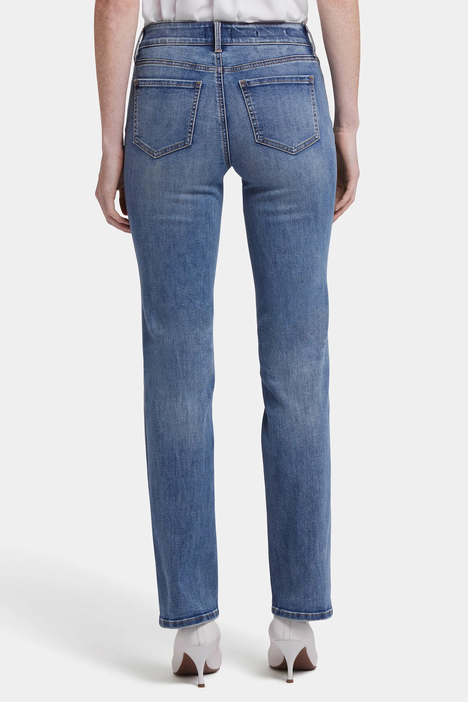 Marilyn Straight Jeans In Petite - Majorca Bay