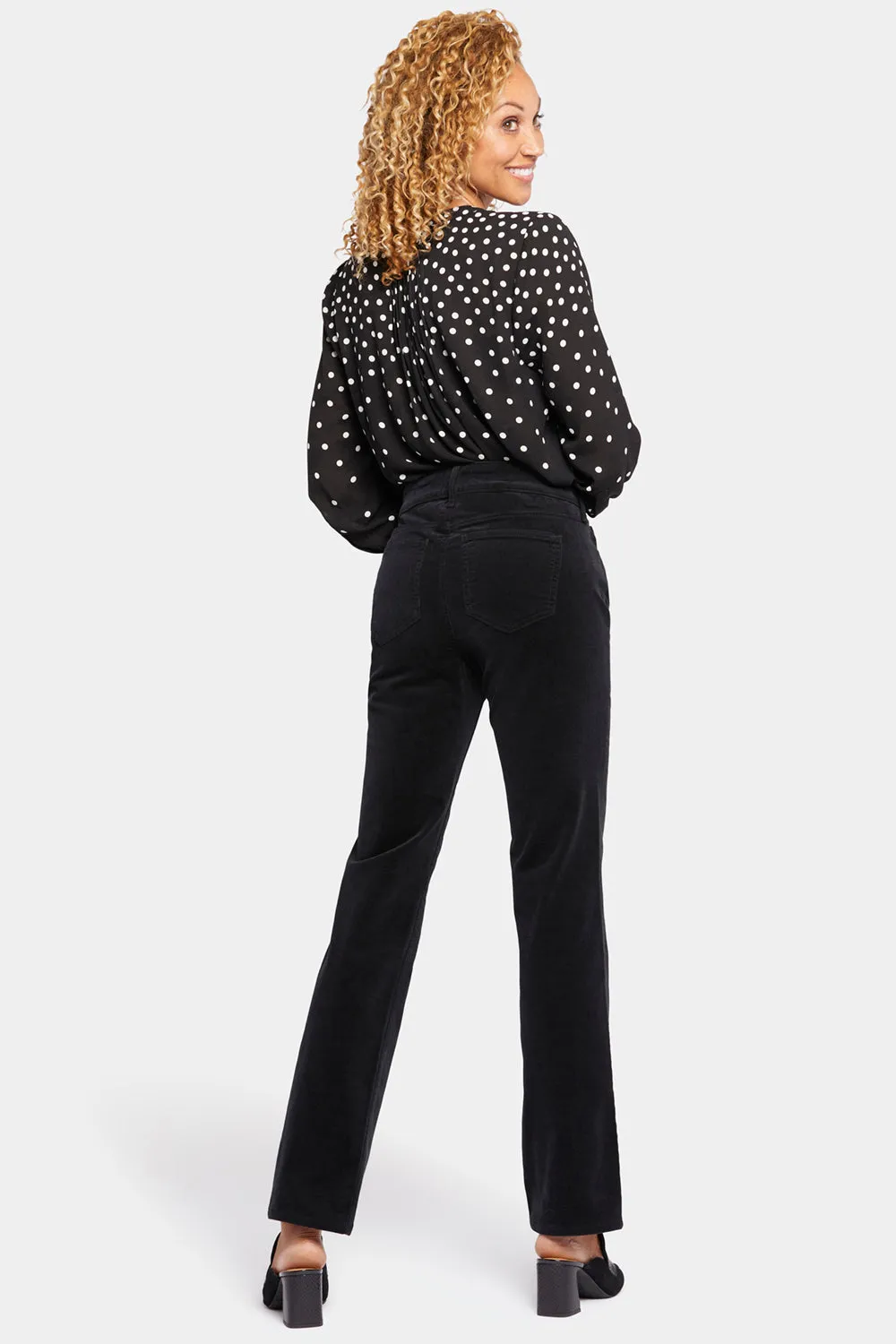 Marilyn Straight Pants In Petite - Black