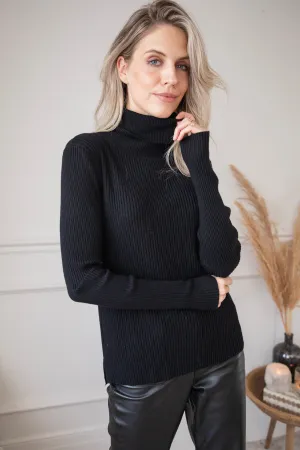 Maxime Turtle Neck Black - Trui