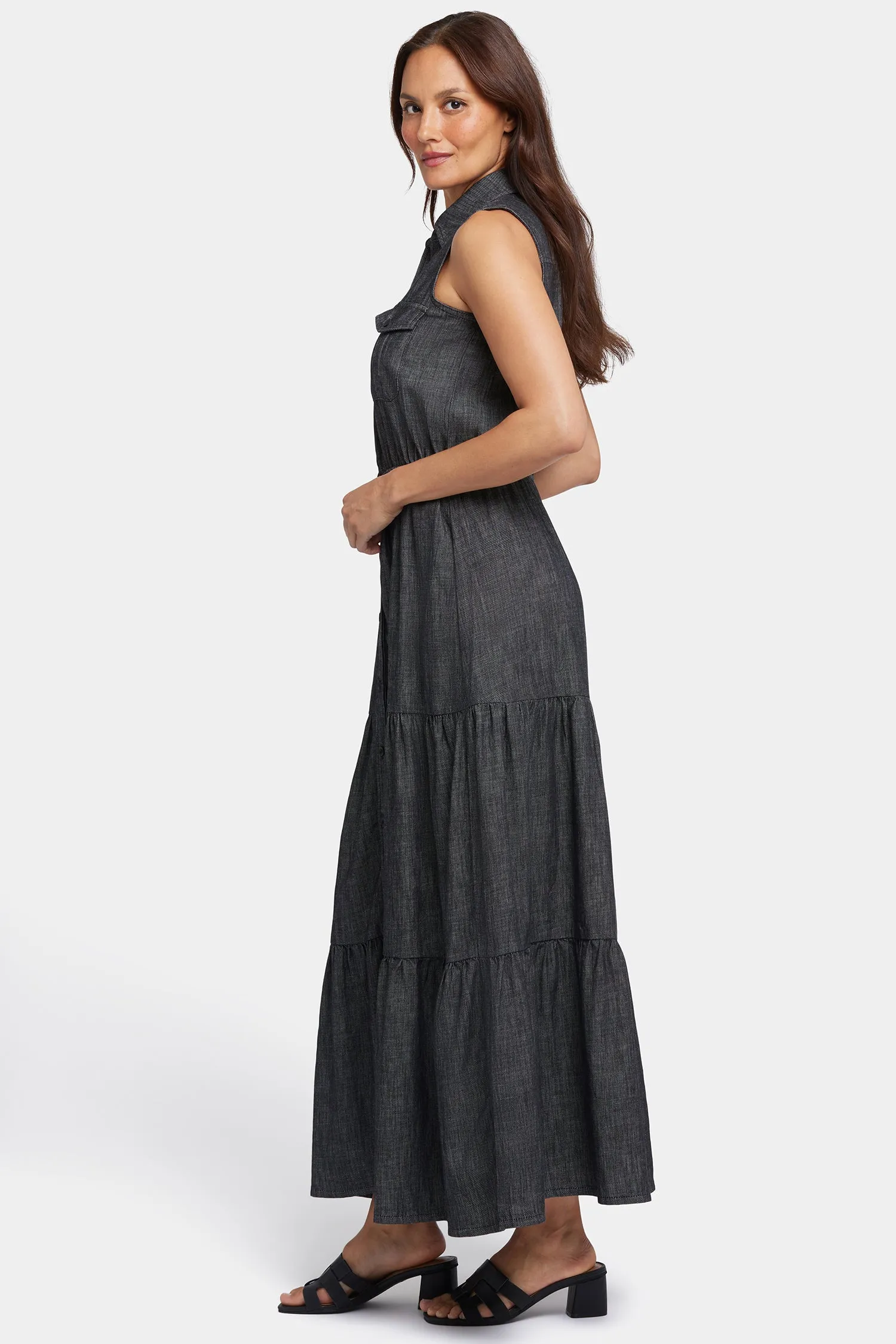 Megan Maxi Dress - Black Rinse
