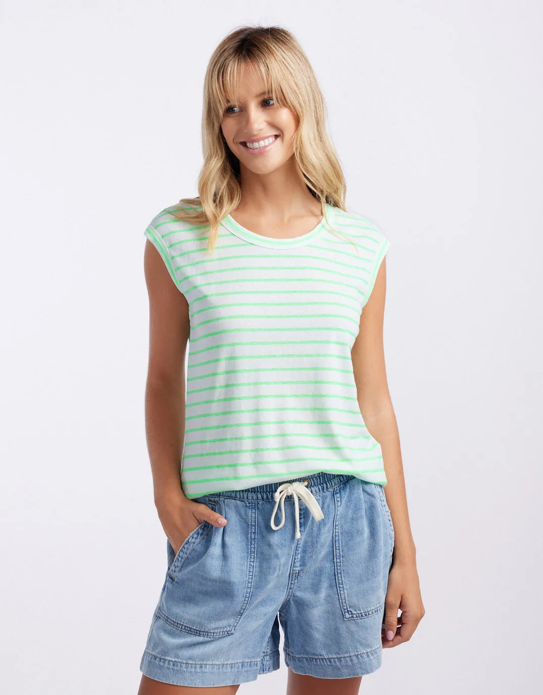 Neon Cali Tank - Neon Green