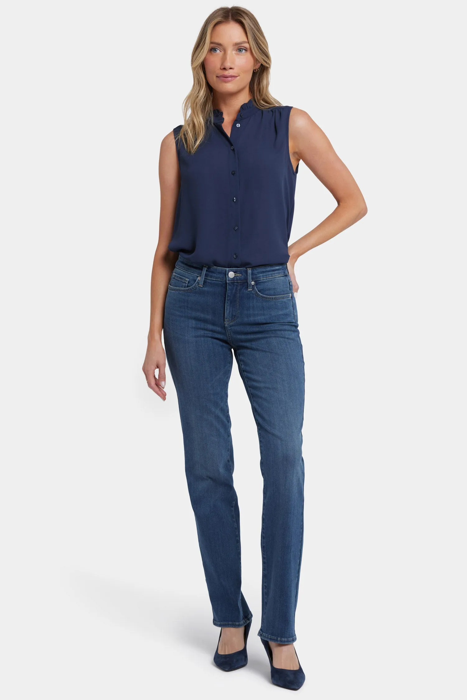 No Gapper™ Marilyn Straight Jeans - Valencia Surf