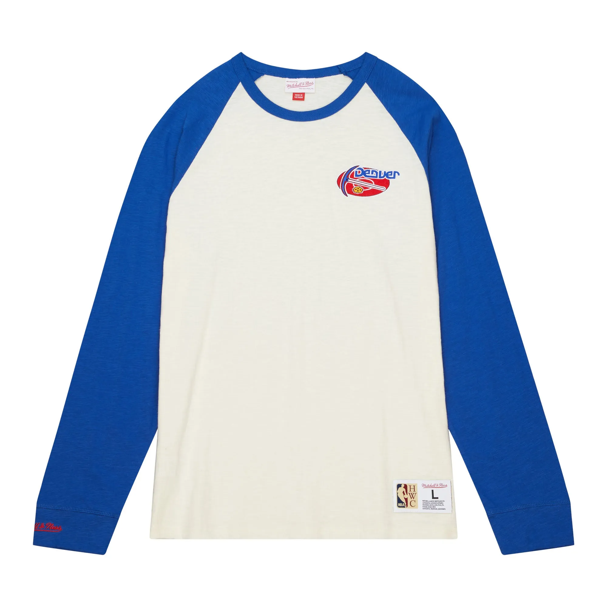 Nuggets Retro Gold Pan Long Sleeve Slub T-Shirt