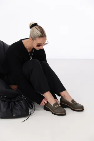 One Trick Pony Nation Leather Loafer Khaki