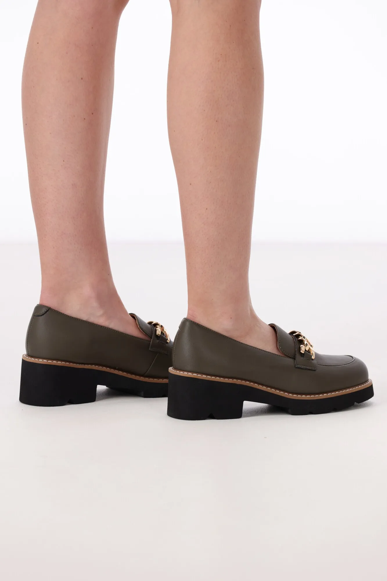 One Trick Pony Nation Leather Loafer Khaki