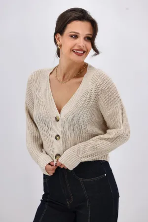 ONLY Carol Nice L/S Cardigan Pumice Stone