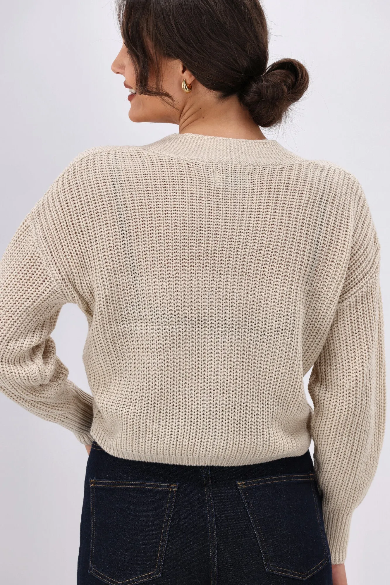 ONLY Carol Nice L/S Cardigan Pumice Stone