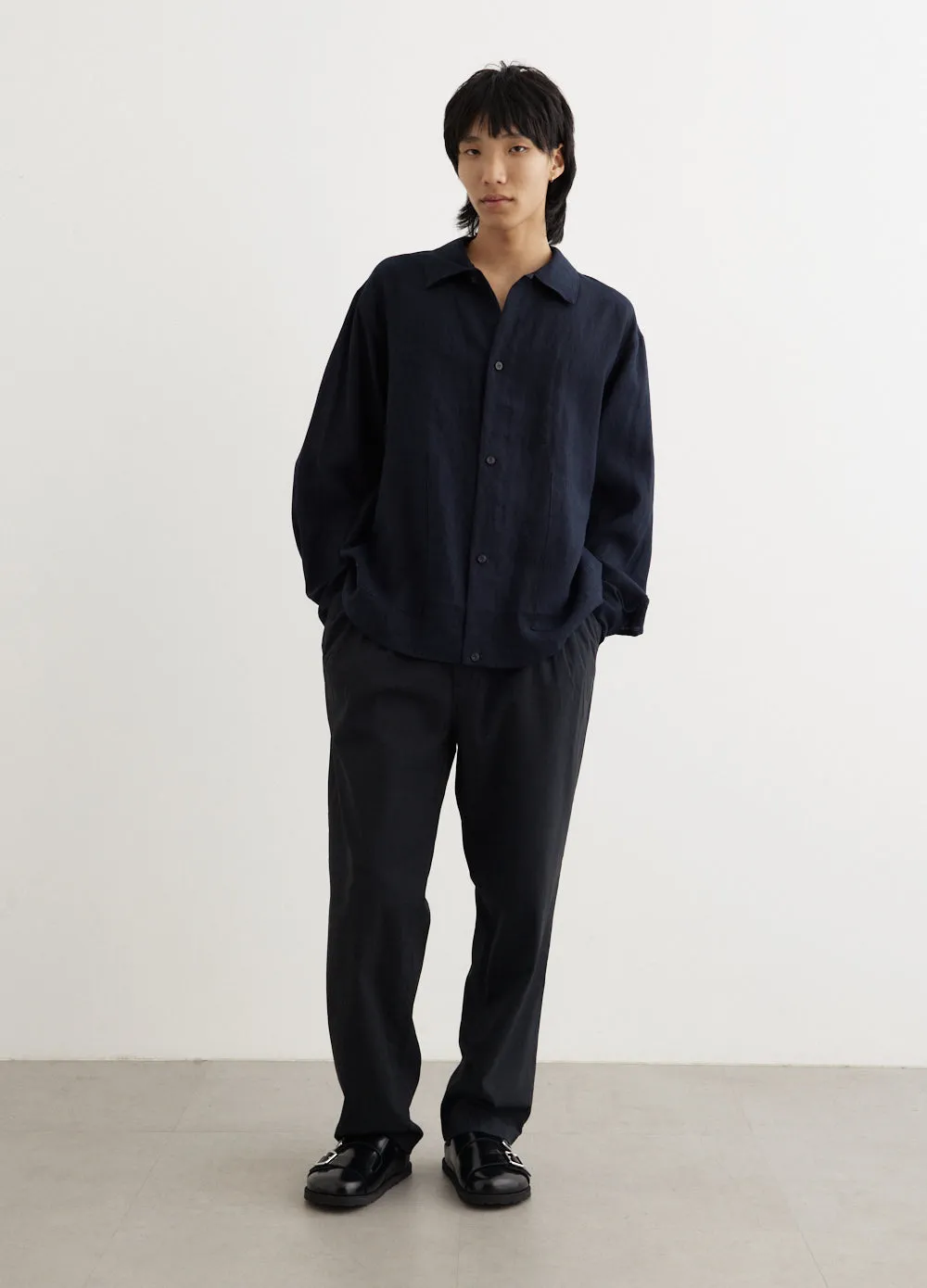 Paper Mixed Shirt Jacket