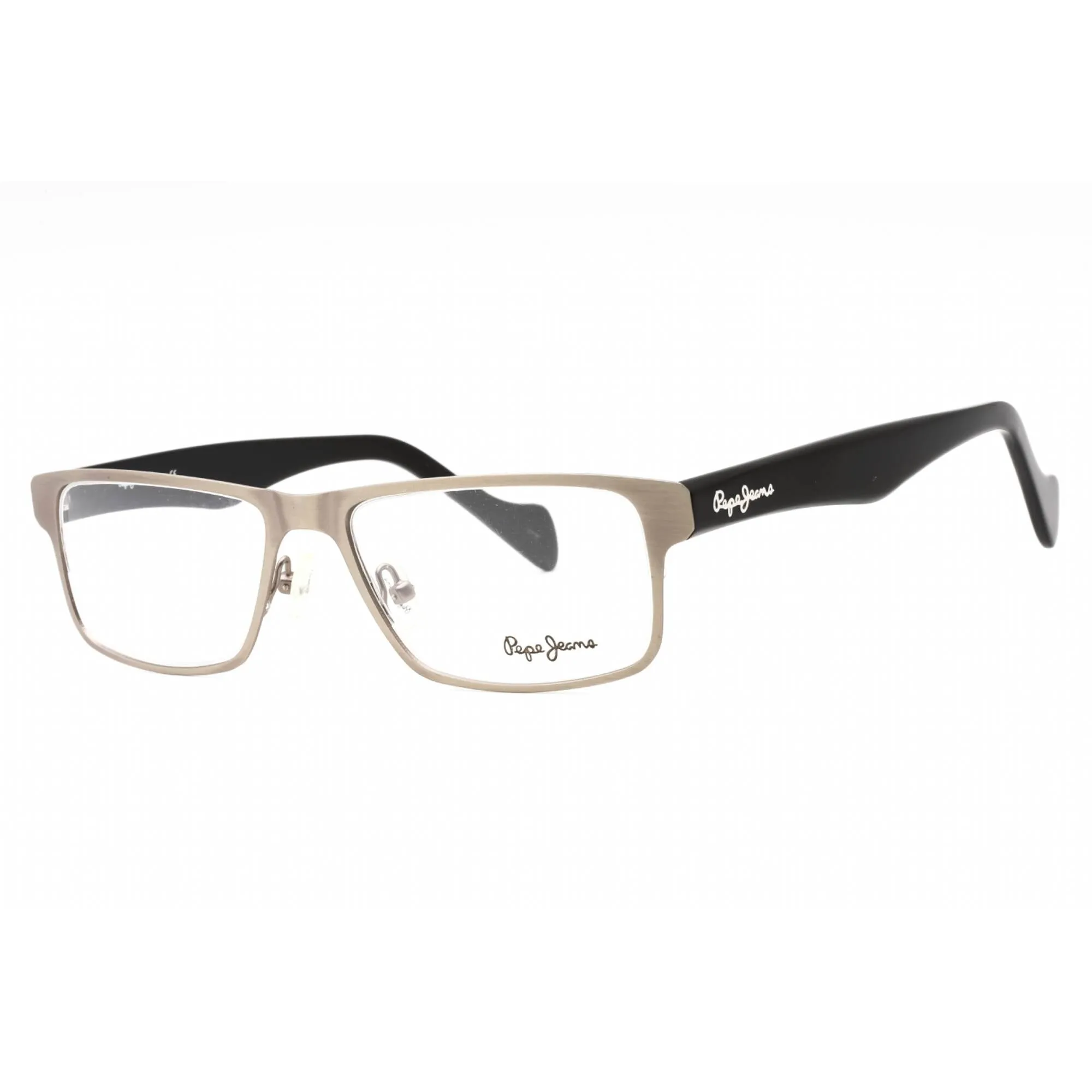 Pepe Jeans Men's Eyeglasses - Gunmetal Metal Rectangular Full Rim Frame | PJ1134 C2