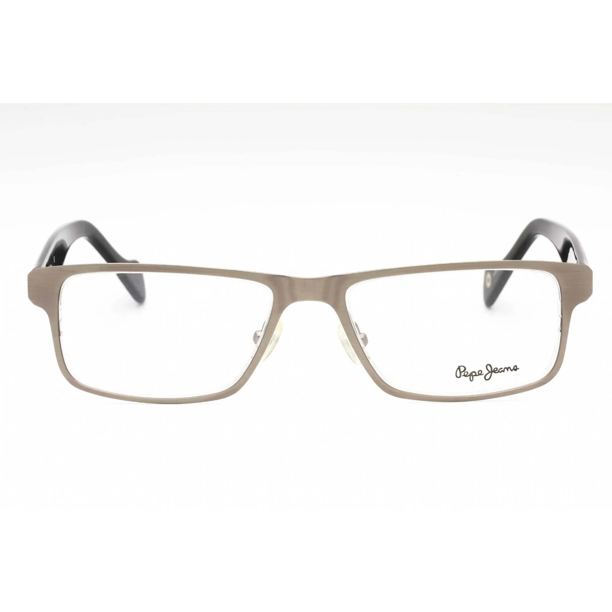 Pepe Jeans Men's Eyeglasses - Gunmetal Metal Rectangular Full Rim Frame | PJ1134 C2