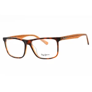 Pepe Jeans Men's Eyeglasses - Tortoise Plastic Rectangular Full Rim Frame | PJ3376 C2