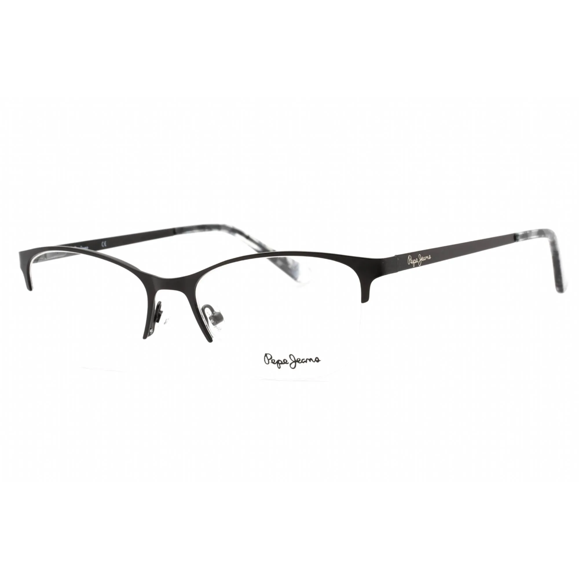 Pepe Jeans Women's Eyeglasses - Black Metal Cat Eye Frame Clear Demo Lens | PJ1385 C1