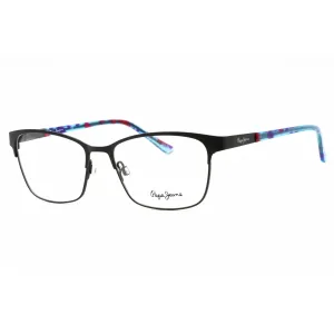 Pepe Jeans Women's Eyeglasses - Black Metal Rectangular Full Rim Frame | PJ1275 C1