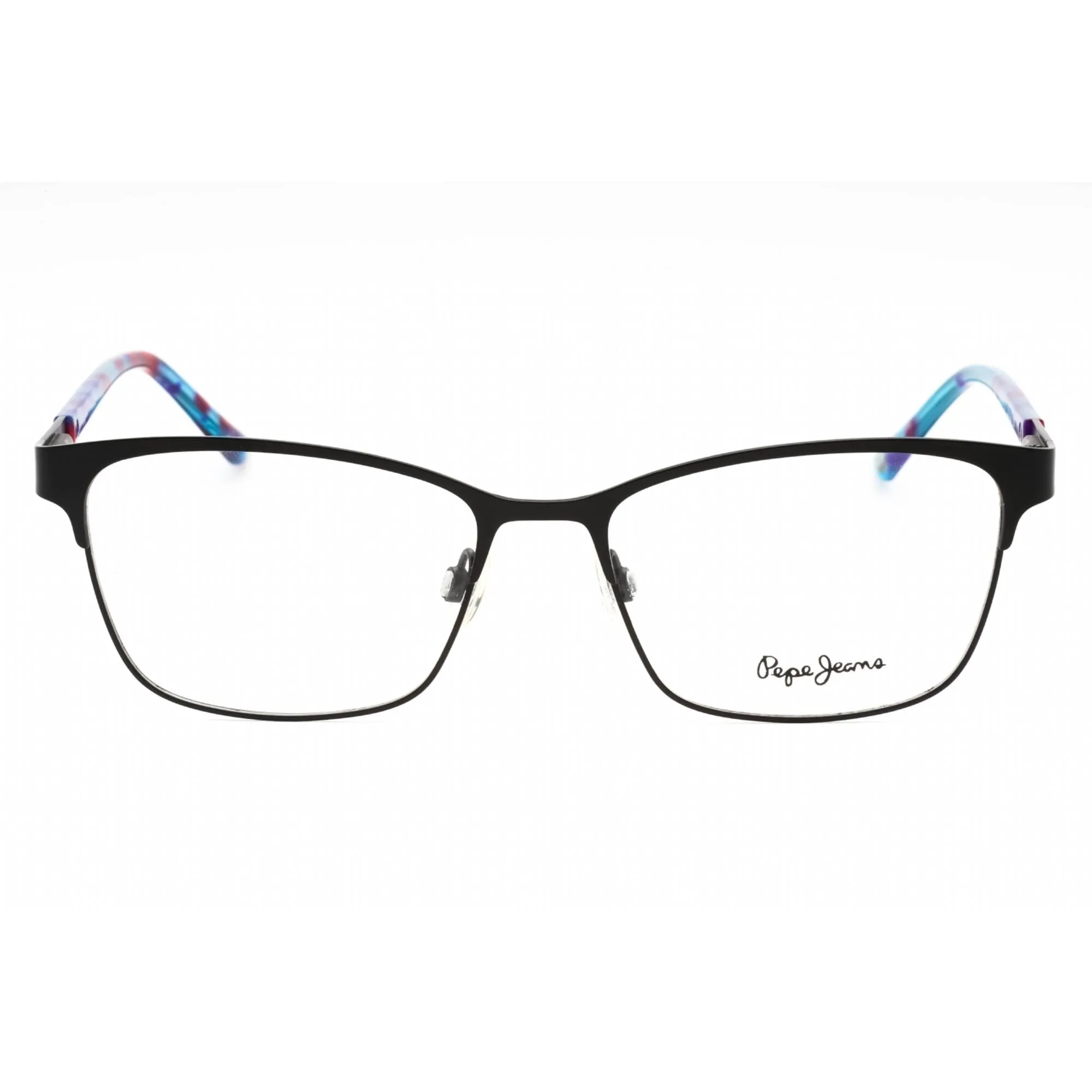 Pepe Jeans Women's Eyeglasses - Black Metal Rectangular Full Rim Frame | PJ1275 C1