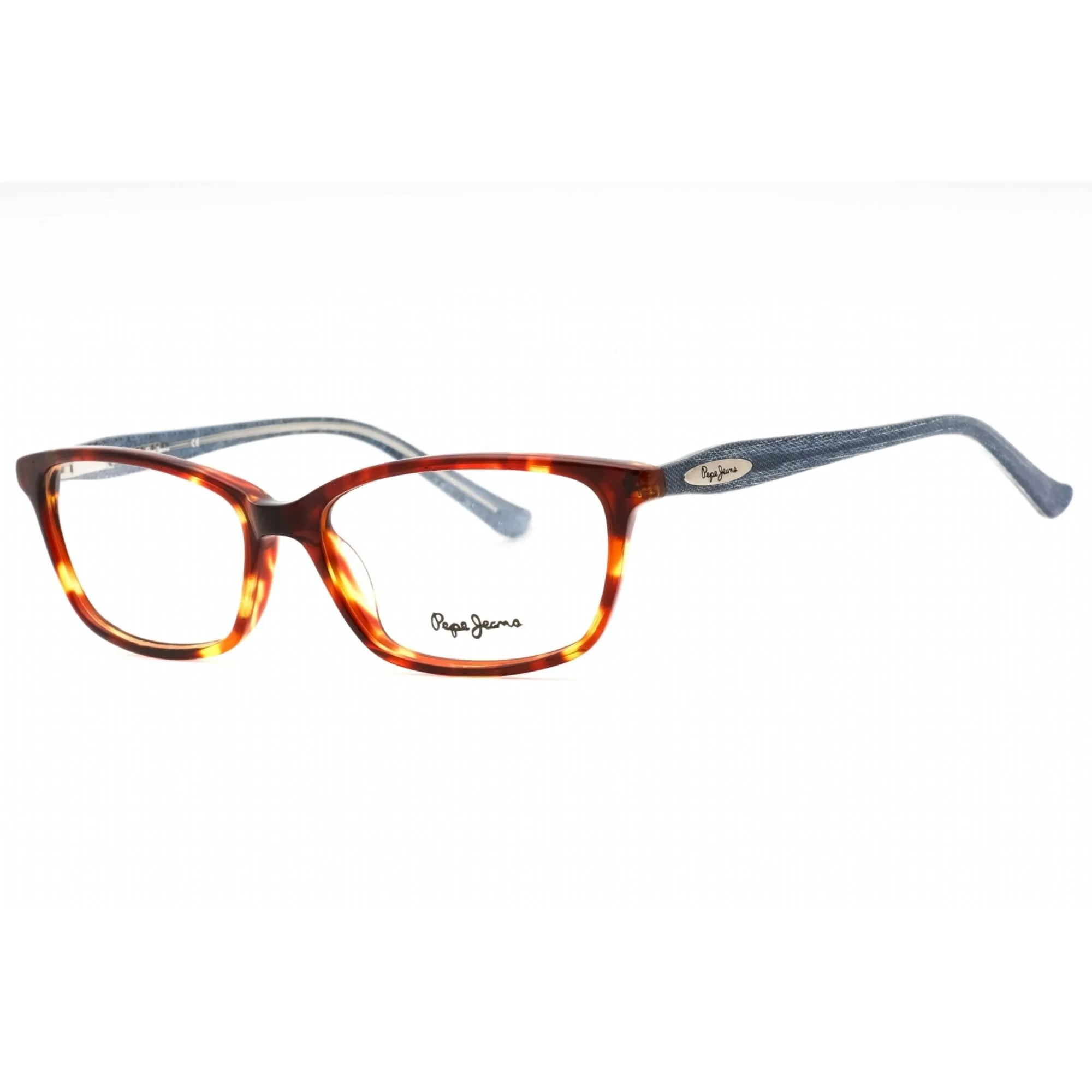 Pepe Jeans Women's Eyeglasses - Brown Blue Plastic Rectangular Frame | PJ3143 C6