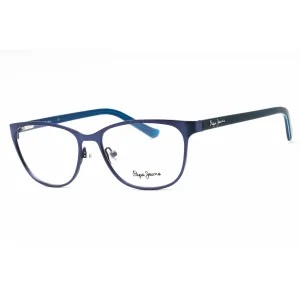 Pepe Jeans Women's Eyeglasses - Navy Metal Cat Eye Full Rim Frame | PJ1255 C7