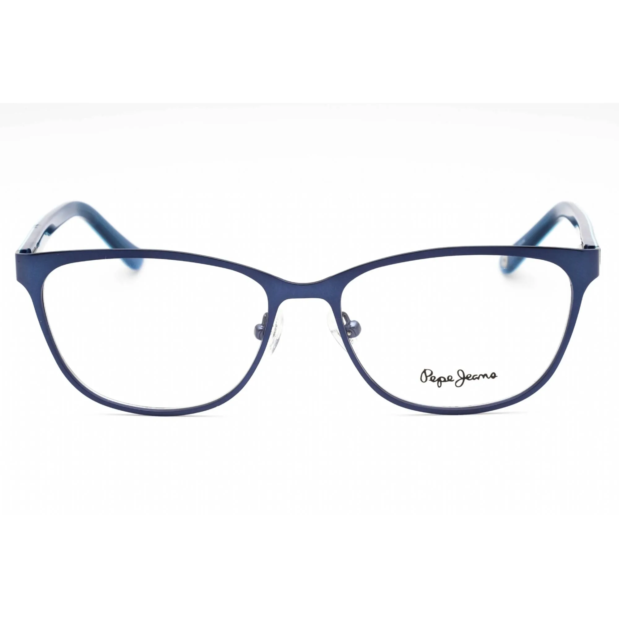 Pepe Jeans Women's Eyeglasses - Navy Metal Cat Eye Full Rim Frame | PJ1255 C7