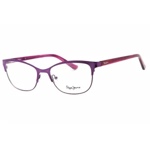Pepe Jeans Women's Eyeglasses - Purple Metal Cat Eye Frame Clear Demo Lens | PJ1389 C3