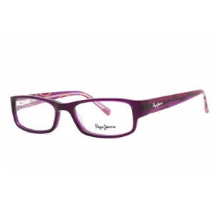 Pepe Jeans Women's Eyeglasses - Purple Rectangular Frame Clear Demo Lens | PJ3067 C3