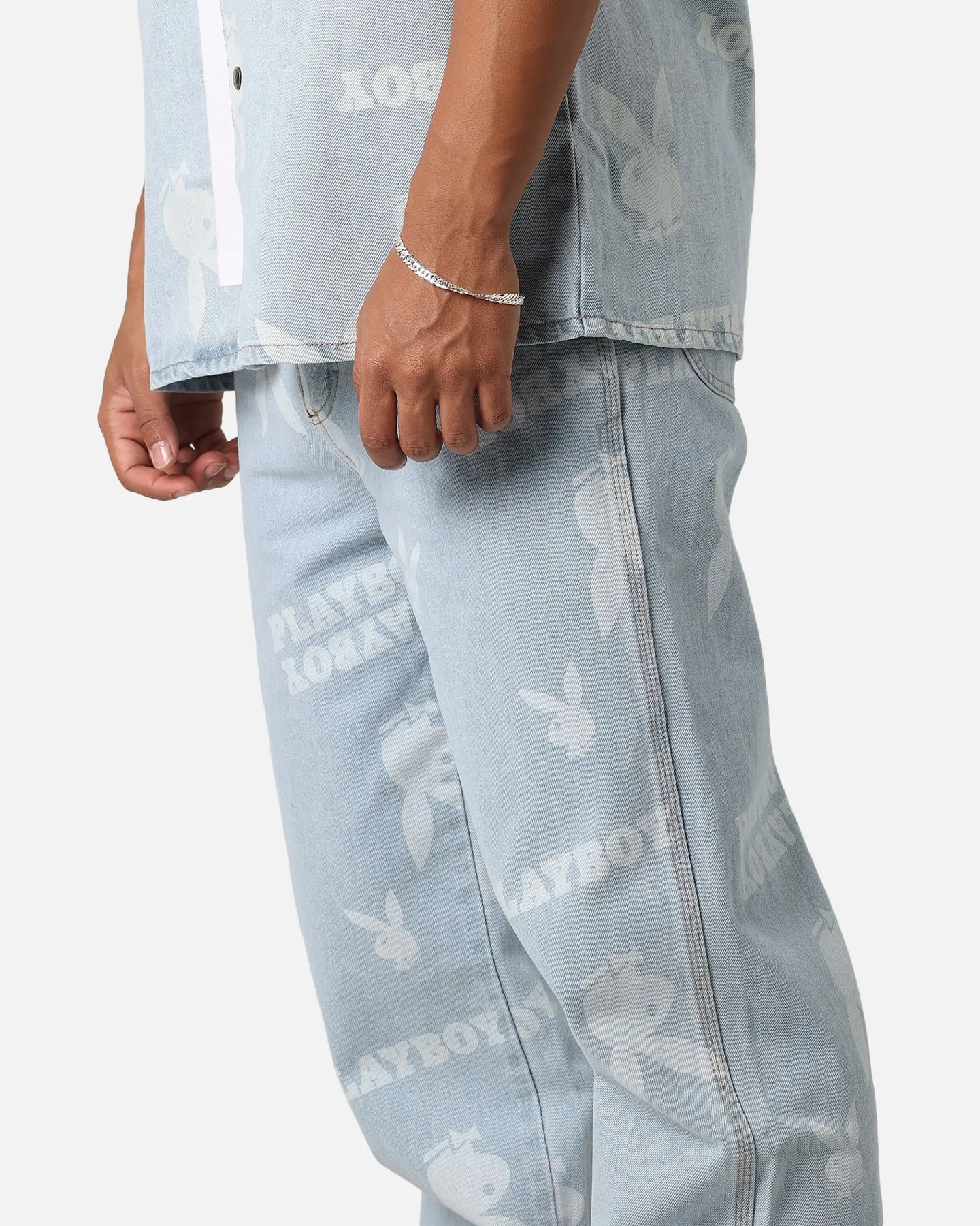 Playboy Mess Denim Jeans Light Indigo