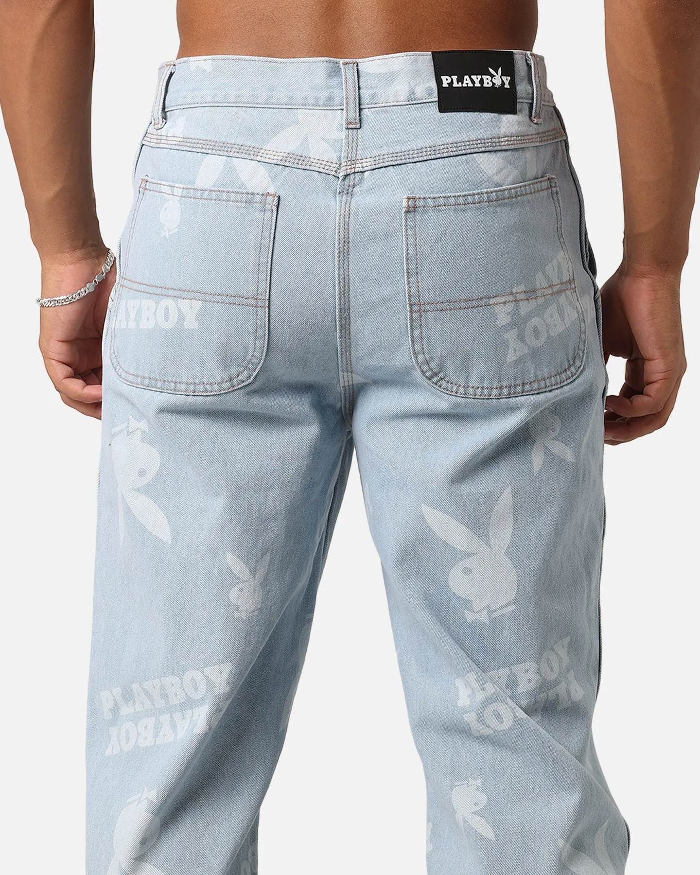 Playboy Mess Denim Jeans Light Indigo