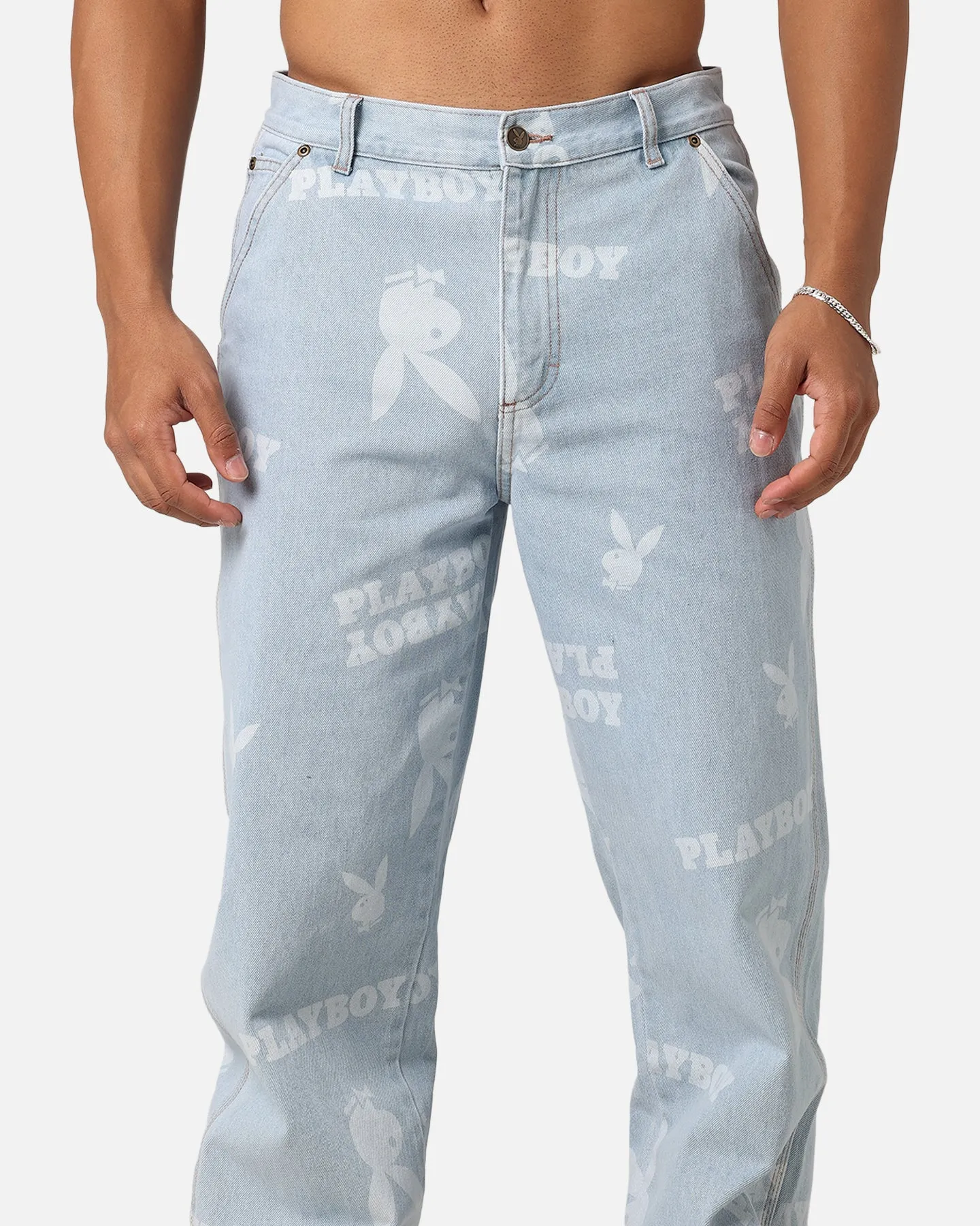 Playboy Mess Denim Jeans Light Indigo