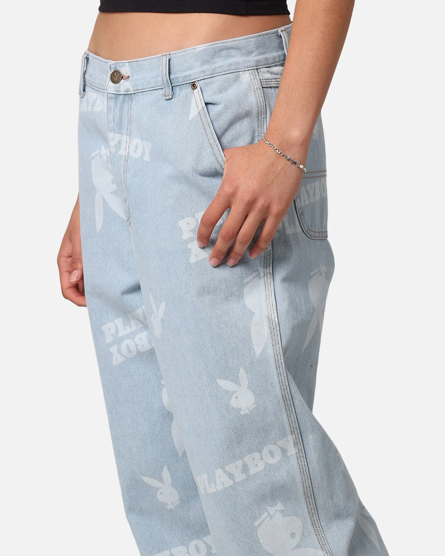Playboy Mess Denim Jeans Light Indigo