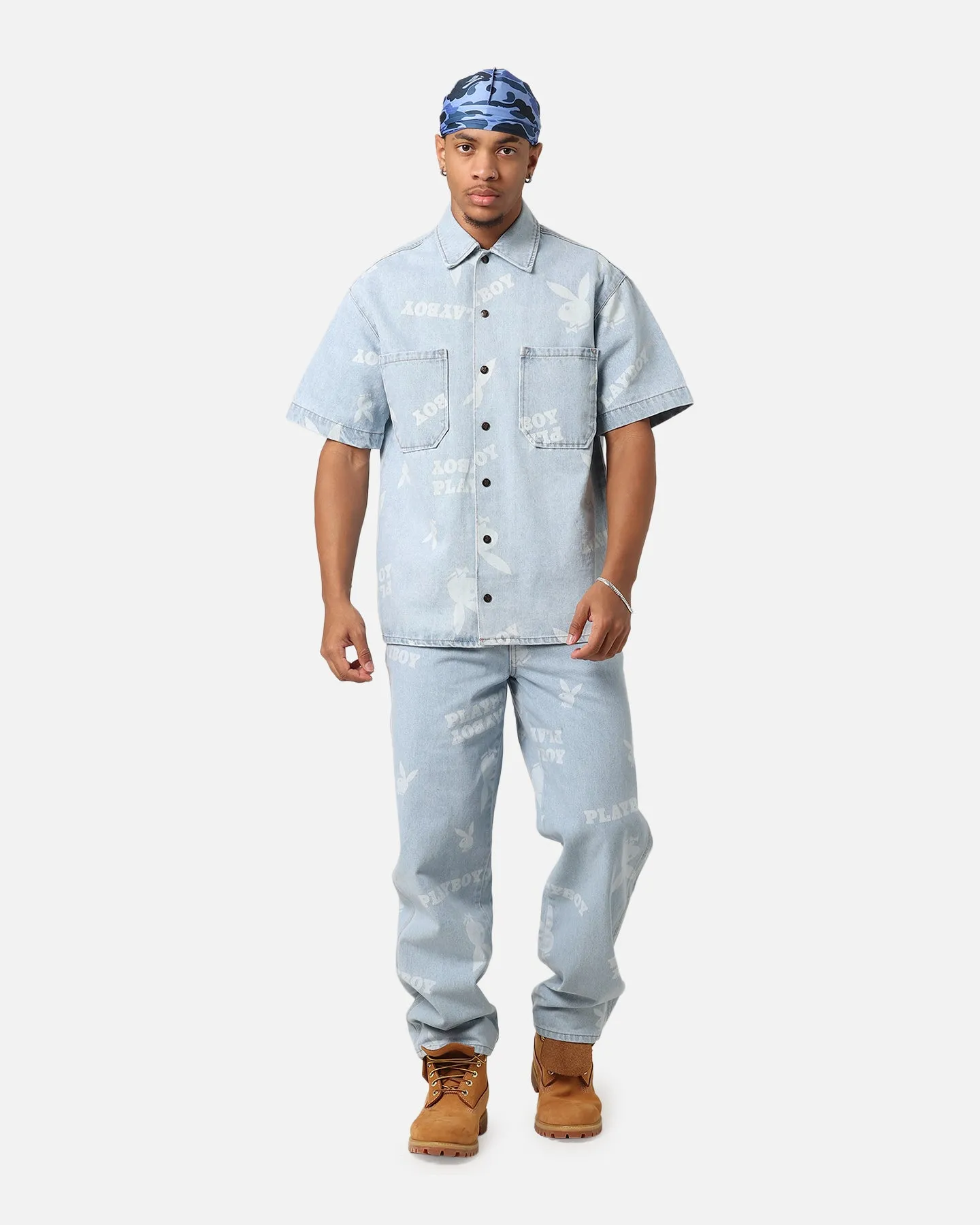 Playboy Mess Denim Jeans Light Indigo