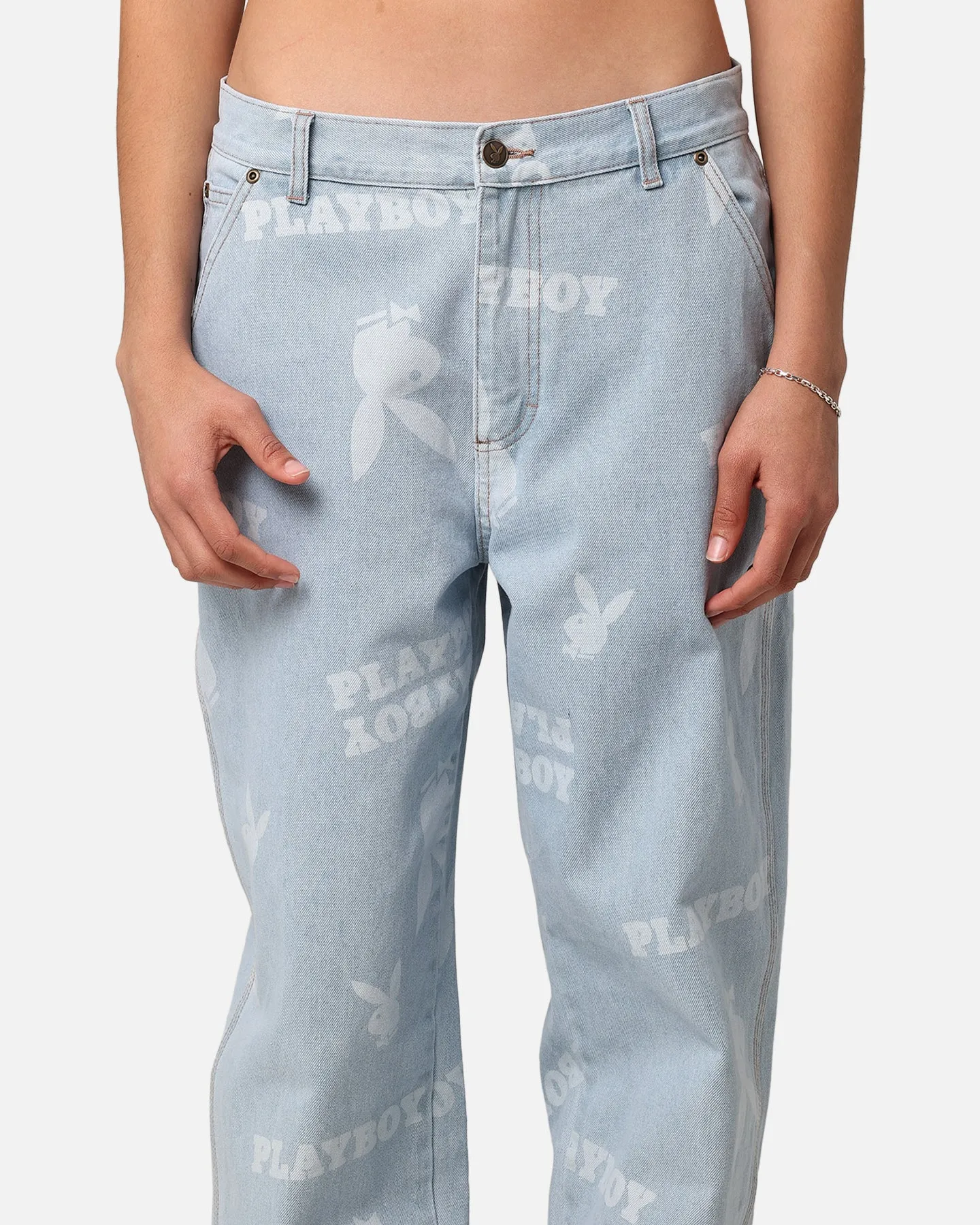 Playboy Mess Denim Jeans Light Indigo