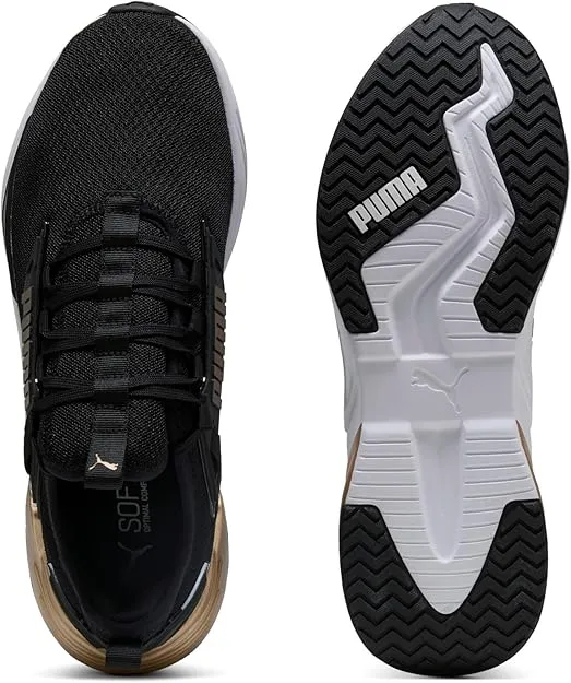 PUMA MEN'S RETALIATE BLACK/GOLD RUNNING SHOES