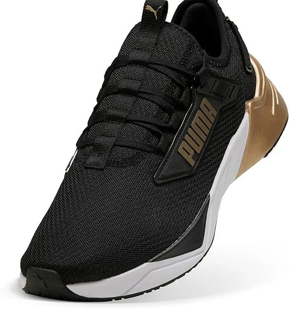 PUMA MEN'S RETALIATE BLACK/GOLD RUNNING SHOES
