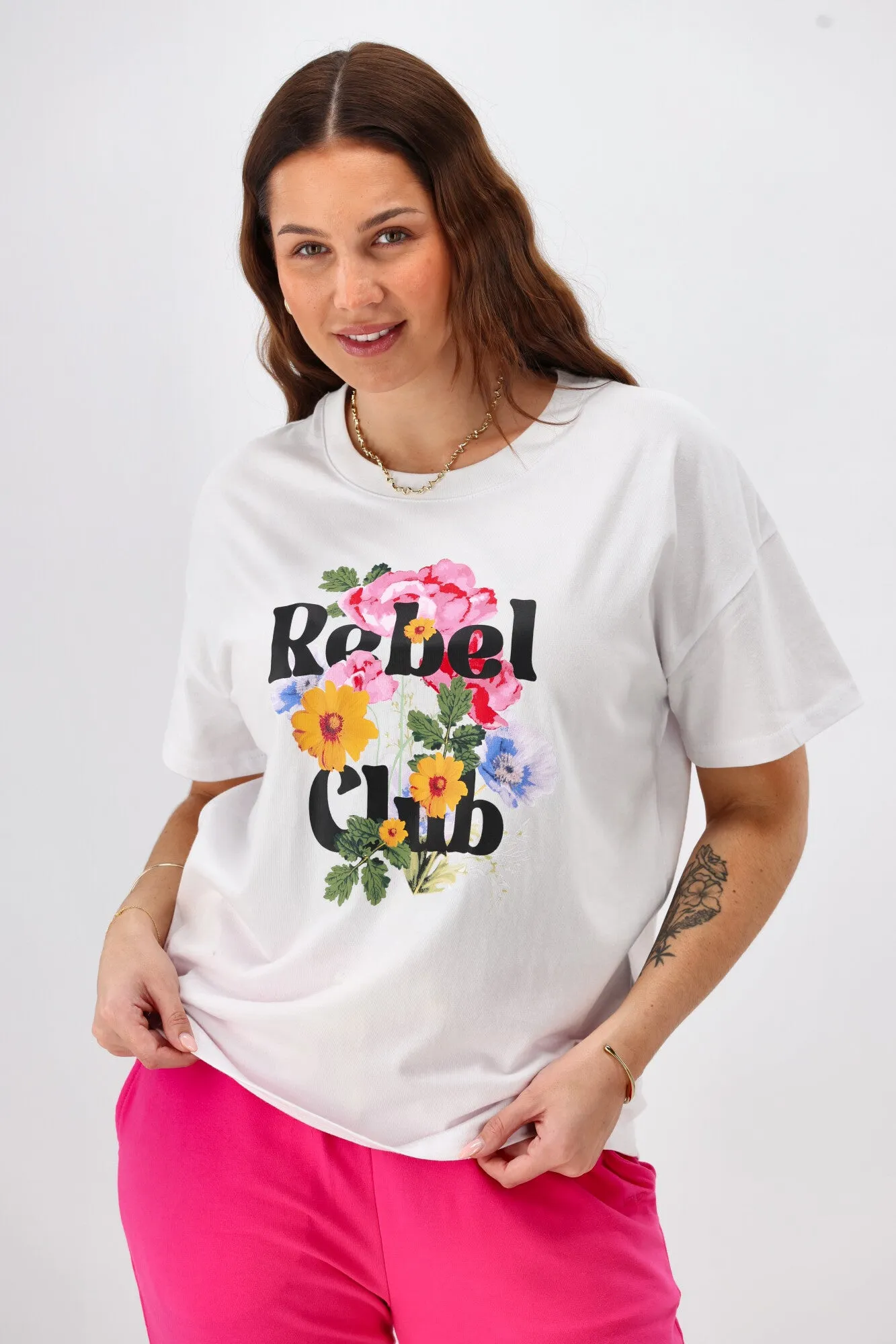 Rebel Club Flower Dream Tee White Pre-Order Due Late May