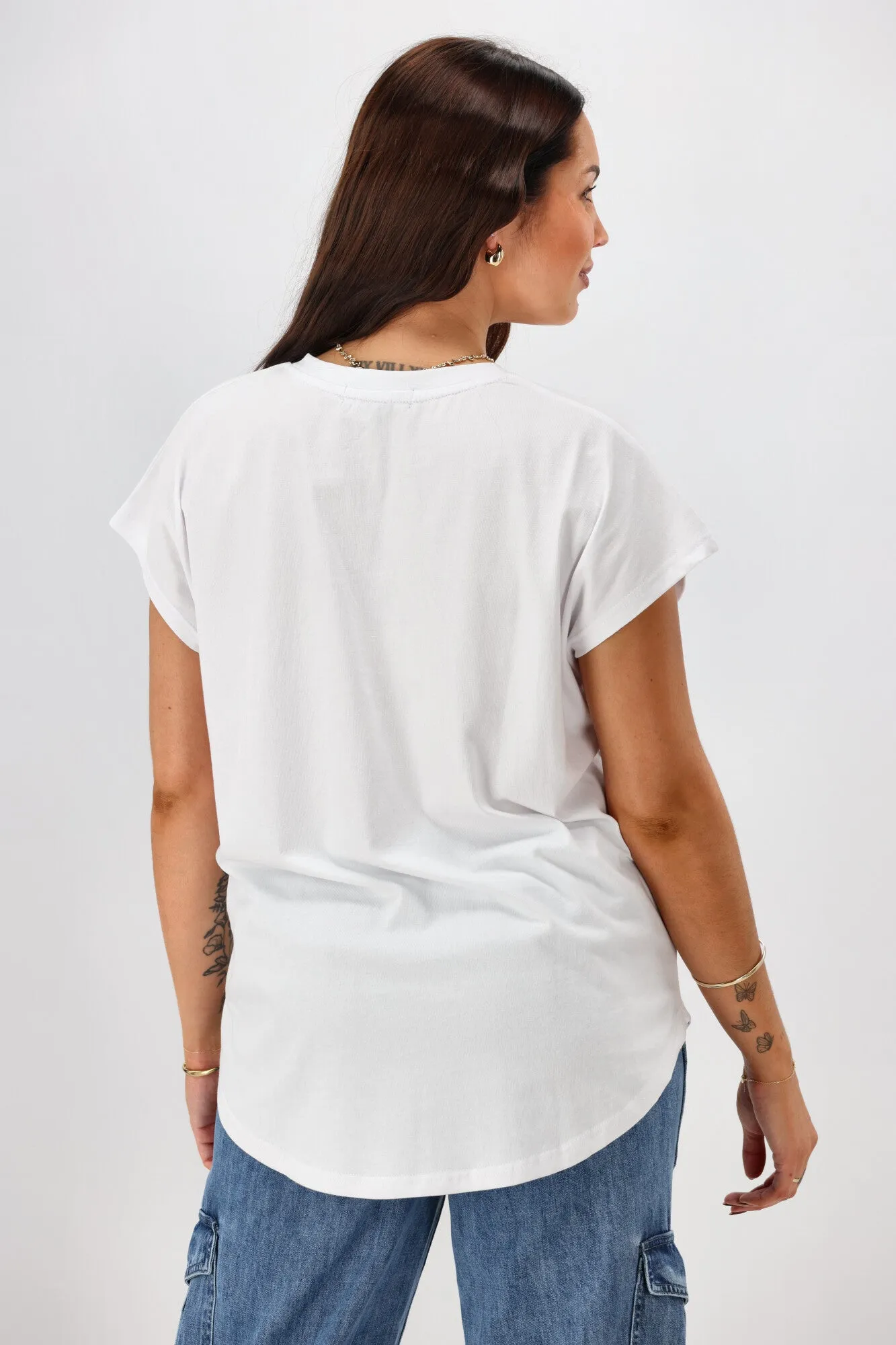 Rebel Club Heartbeat V Tee White Pre-Order Due Late May