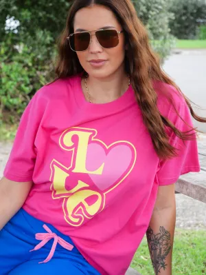 Rebel Club Love Surge Tee Pink Pre-Order Due Late May