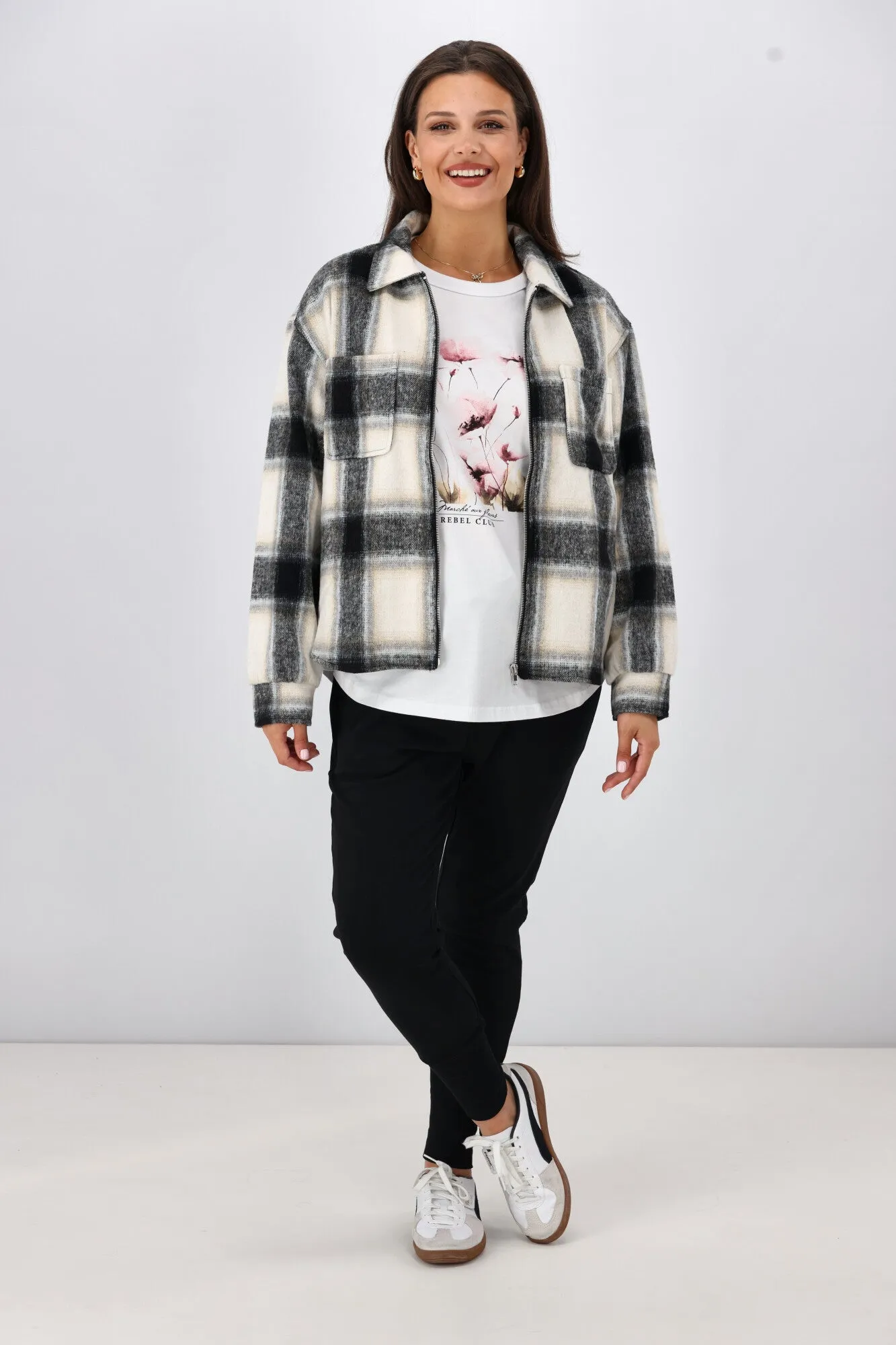 Rebel Club Watercolour Whispers Capsleeve Tee White