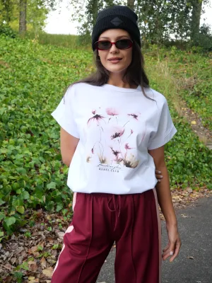 Rebel Club Watercolour Whispers Capsleeve Tee White