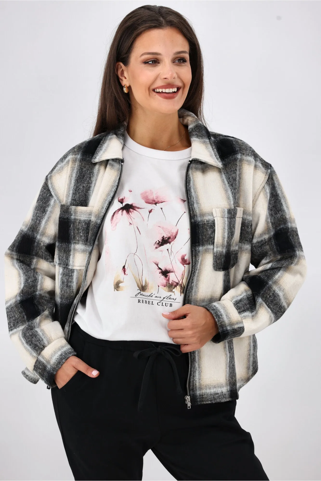 Rebel Club Watercolour Whispers Capsleeve Tee White