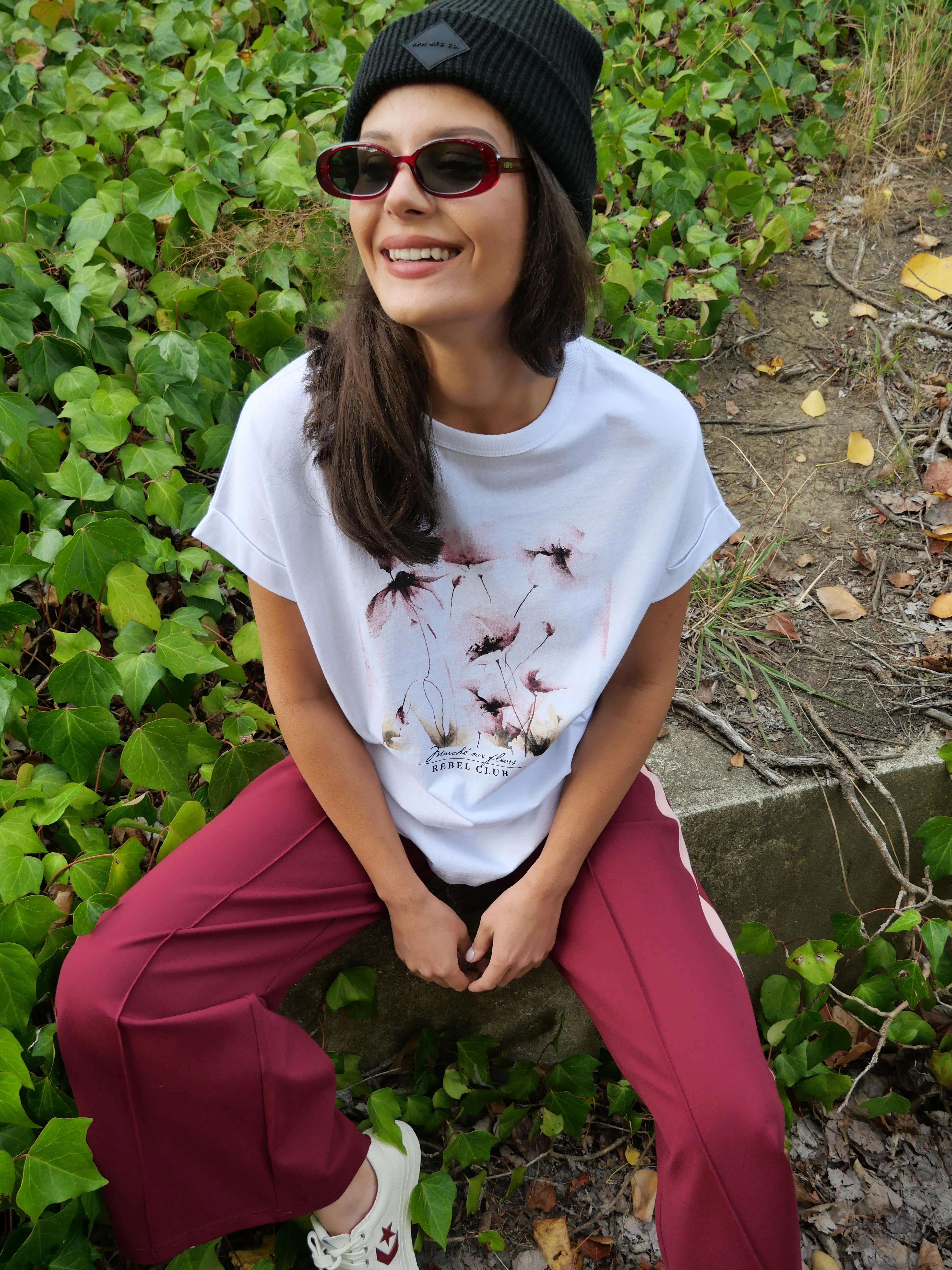 Rebel Club Watercolour Whispers Capsleeve Tee White