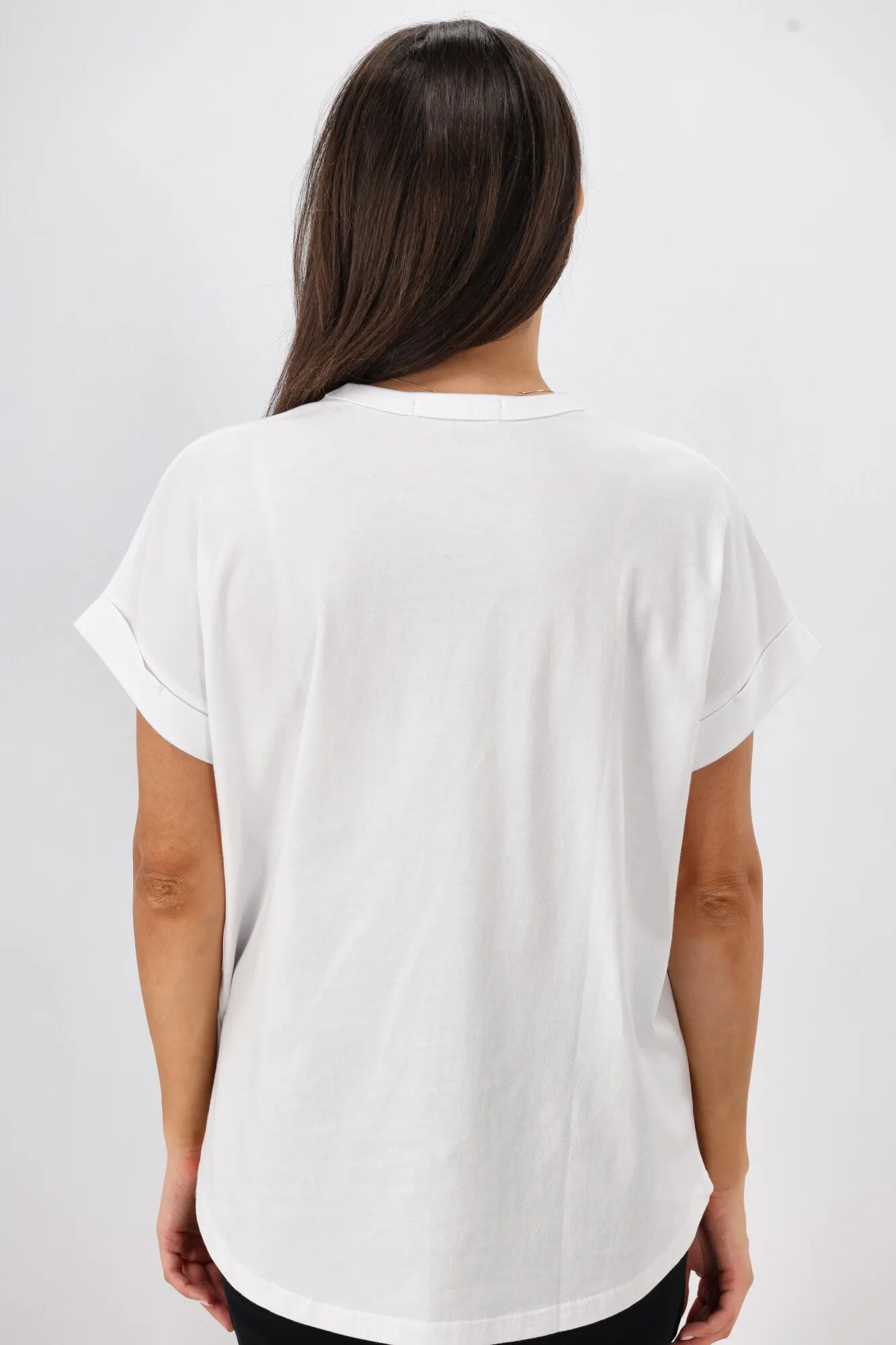 Rebel Club Watercolour Whispers Capsleeve Tee White